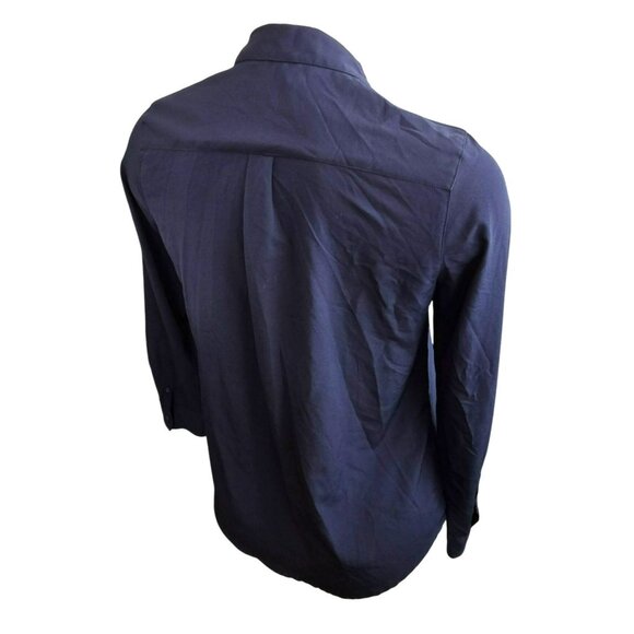 Merona Womens Navy Blue Shirt Button-Down Plus Size XXL JJ4063 - Picture 3 of 7